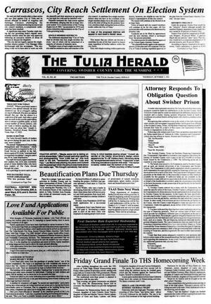 Primary view of object titled 'The Tulia Herald (Tulia, Tex.), Vol. 83, No. 40, Ed. 1 Thursday, October 3, 1991'.