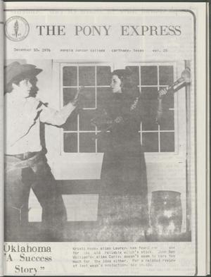 Primary view of object titled 'The Pony Express (Carthage, Tex.), Vol. 28, Ed. 1 Friday, December 10, 1976'.