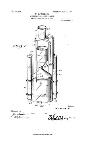 Primary view of object titled 'Acetylene Gas Generator'.