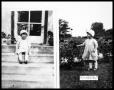 Photograph: Virginia Lee on Porch Steps; Virginia Lee in Garden