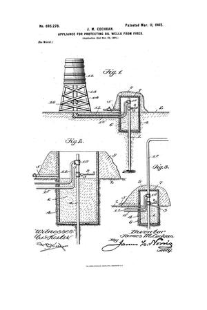 Primary view of object titled 'Appliance for Protecting Oil-Wells from Fires.'.