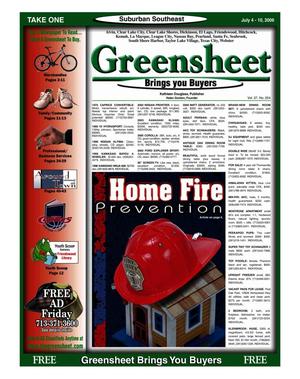 Primary view of object titled 'Greensheet (Houston, Tex.), Vol. 37, No. 254, Ed. 1 Tuesday, July 4, 2006'.
