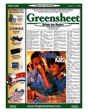 Primary view of object titled 'Greensheet (Houston, Tex.), Vol. 38, No. 590, Ed. 1 Tuesday, January 15, 2008'.