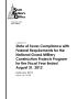 Report: A Report on State of Texas Compliance with Federal Requirements for t…