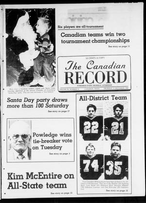 Primary view of object titled 'The Canadian Record (Canadian, Tex.), Vol. 98, No. 50, Ed. 1 Thursday, December 15, 1988'.