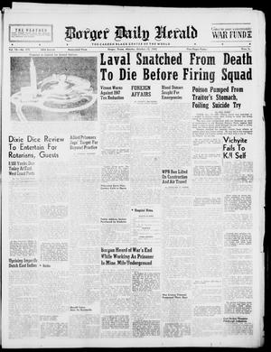 Primary view of object titled 'Borger Daily Herald (Borger, Tex.), Vol. 19, No. 279, Ed. 1 Monday, October 15, 1945'.