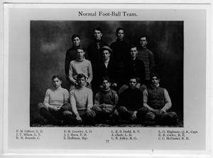 Primary view of object titled '[1906 North Texas State Normal College, Normal Football Team]'.