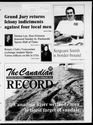Primary view of object titled 'The Canadian Record (Canadian, Tex.), Vol. 108, No. 6, Ed. 1 Thursday, February 5, 1998'.