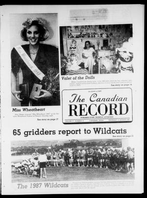 Primary view of object titled 'The Canadian Record (Canadian, Tex.), Vol. 97, No. 33, Ed. 1 Thursday, August 13, 1987'.