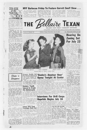 Primary view of object titled 'The Bellaire Texan (Bellaire, Tex.), Vol. 2, No. 22, Ed. 1 Wednesday, July 13, 1955'.