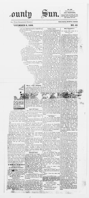 Primary view of object titled 'The Cass County Sun., Ed. 1 Tuesday, November 8, 1898'.