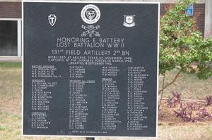 Primary view of object titled 'WW II Memorial plaque, Taylor County'.