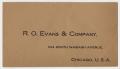 Text: [R. O. Evans & Company Envelope]