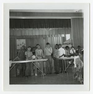 Primary view of object titled '[Children at Tables]'.