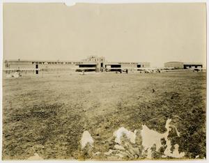 Primary view of object titled '[Planes in Front of Hangar]'.