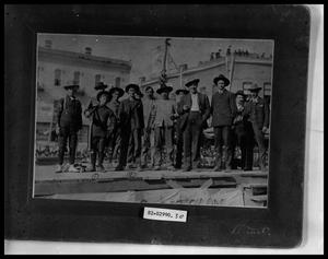 Primary view of object titled 'Men at Drilling Contest'.