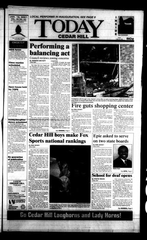 Primary view of object titled 'Today Cedar Hill (Duncanville, Tex.), Vol. 35, No. 43, Ed. 1 Thursday, January 18, 2001'.