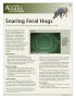 Pamphlet: Snaring Feral Hogs