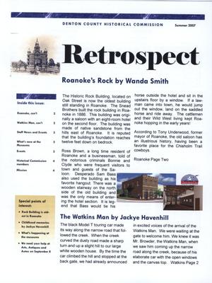Primary view of Retrospect, Summer 2007
