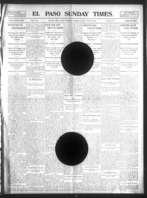 Primary view of object titled 'El Paso Sunday Times. (El Paso, Tex.), Vol. 22, Ed. 1 Sunday, November 23, 1902'.