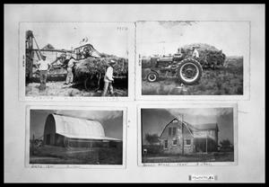 Primary view of object titled 'Men and Farm Equipment; Farm Equipment; Barn and House Exterior; Barn and House Exterior'.