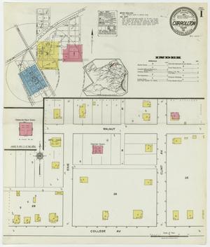 Primary view of object titled 'Carrollton 1921 Sheet 1'.