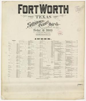 Primary view of object titled 'Fort Worth 1893 - Index'.