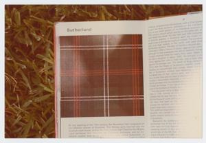 Primary view of object titled '[Photograph of Clan Sutherland Tartan]'.