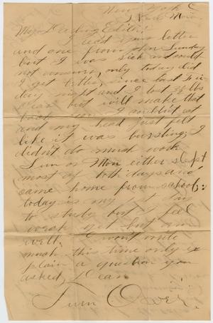 Primary view of object titled '[Letter from Edgar B. Sutherlin to Edith Wilson, 1903]'.