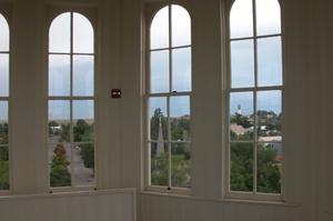 Primary view of object titled 'Presidio County Courthouse, Marfa, view from inside the lantern room'.