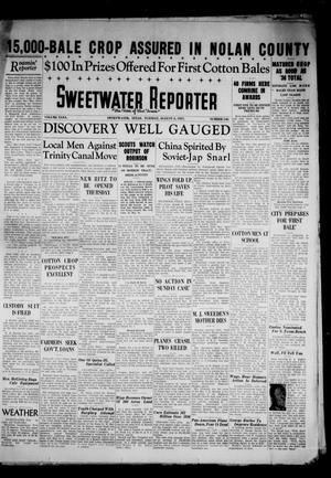 Primary view of object titled 'Sweetwater Reporter (Sweetwater, Tex.), Vol. 40, No. 146, Ed. 1 Tuesday, August 3, 1937'.