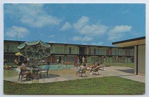 Primary view of object titled '[Postcard of Hodges Gardens Motor Inn]'.