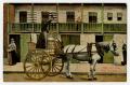 Primary view of [Postcard of Milk Cart View in New Orleans]