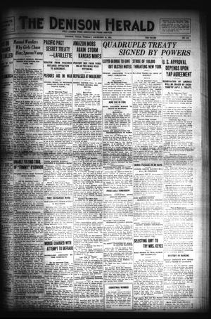 Primary view of object titled 'The Denison Herald (Denison, Tex.), No. 118, Ed. 1 Tuesday, December 13, 1921'.