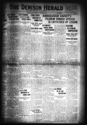 Primary view of object titled 'The Denison Herald (Denison, Tex.), No. 84, Ed. 1 Wednesday, November 2, 1921'.