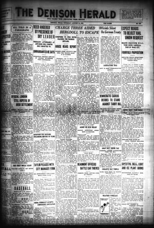 Primary view of object titled 'The Denison Herald (Denison, Tex.), No. 333, Ed. 1 Thursday, August 18, 1921'.