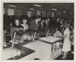 Photograph: [Photograph of Cafeteria Line on Opening Day of Iris Graham Memorial …