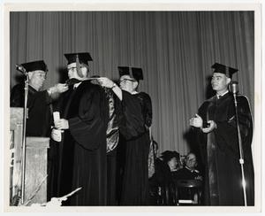 Primary view of object titled '[Photograph of McMurry College Graduation, 1965]'.