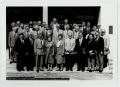 Primary view of [Photograph of Dr. Thomas Kim and the Board of Trustees]