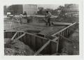Photograph: [Photograph of Beginning Construction of Mabee Dining Hall]