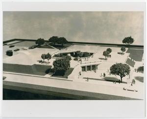 Primary view of object titled '[Photograph of Model of the Campus Center]'.