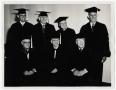 Primary view of [Photograph of Men Receiving Honorary Doctorates at McMurry College]