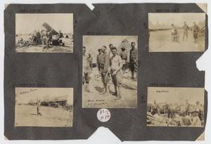 Primary view of object titled '[Scrapbook Page: Military Camps]'.