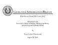Book: Texas Lottery Commission Requests for Legislative Appropriations: Fis…