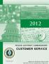 Report: Texas Lottery Commission Report on Customer Service: 2012