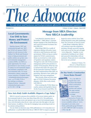 Primary view of object titled 'The Advocate, Volume 12, Issue 1, January-March 2007'.