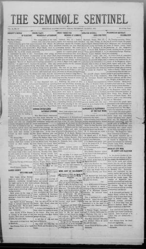 Primary view of object titled 'The Seminole Sentinel (Seminole, Tex.), Vol. 14, No. 50, Ed. 1 Thursday, March 3, 1921'.
