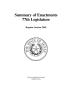 Primary view of Texas Legislature Summary of Enactments: 77th Legislature, Regular Session, 2001
