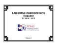 Book: Texas Department of Aging and Disability Services Requests for Legisl…