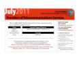 Journal/Magazine/Newsletter: Providers of Telecommunications Services, July 2011